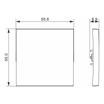 Клавиша 1-я, матовый титан, серия A07