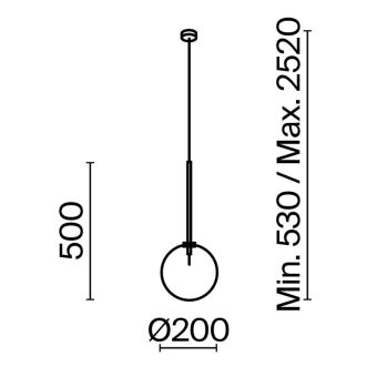 Подвесной светильник Maytoni MOD172PL-01B