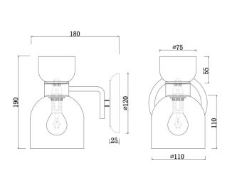 Бра Freya FR5094WL-01G