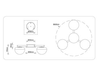Накладная люстра Ambrella Light LH12006