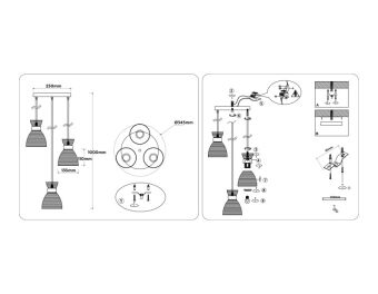 Подвесной светильник Ambrella Light TR3408