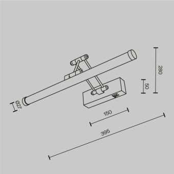 Светильник для картин Maytoni MIR268WL-L3B3K