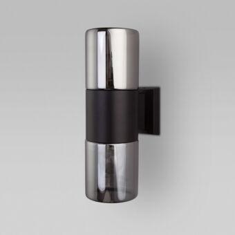 Светильник настенный Elektrostandard Roil (35125/D) чёрный/дымчатый плафон