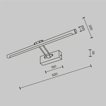 Светильник для картин Maytoni MIR267WL-L12CH3K