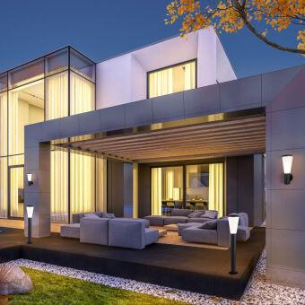 Садово-парковый светильник Elektrostandard 1417 TECHNO чёрный