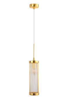Подвесной светильник Crystal Lux TADEO SP1 D100 GOLD/TRANSPARENTE
