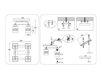 Накладной светильник Ambrella Light TR3033249