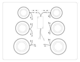 Накладная люстра Ambrella Light FA8874