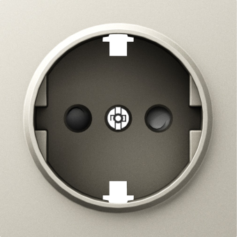 Накладка для розетки Schuko с заземлением, со шторками 16A 250 В~, серия A07