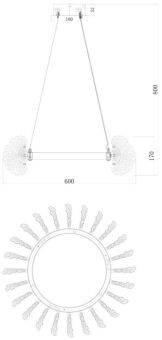 Подвесная люстра Fluorite FL1094-6P