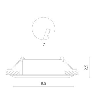 Встраиваемый светильник Divinare 1765/02 PL-1