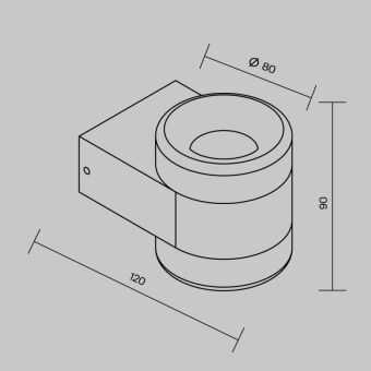 Светильник настенный Maytoni O490WL-L6B3K