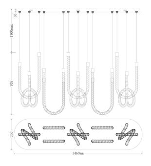Подвесная люстра Fluorite FL1180-10P