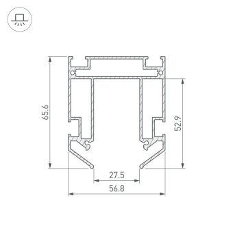 Профиль для шинопроводов Arlight 036147