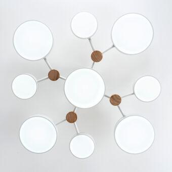 Люстра на штанге LED4U L3201-780 WT