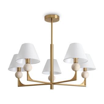 Люстра на штанге Freya FR2043CL-05BS