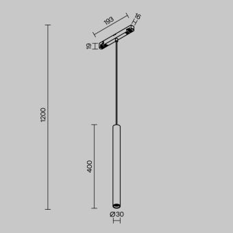 Светильник на шине Maytoni Technical TR226-4-5WTW-M-DD2-W
