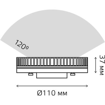 Светодиодная лампа Gauss 83824