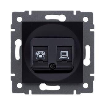 Розетка KOLLINGER REA-011BK