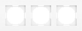 Рамка 3-я, глянцевый белый, серия A07