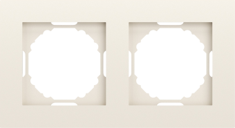 Рамка 2-я, матовый кремовый, серия A07