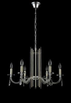 Подвесная люстра Crystal Lux AURELIO SP6 GOLD+CHROME/TRANSPARENT