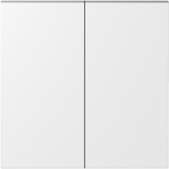 Клавиша для перекрёстного переключателя 2-я, матовый белый, серия S08