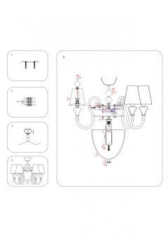 Люстра на штанге Lightstar 809056