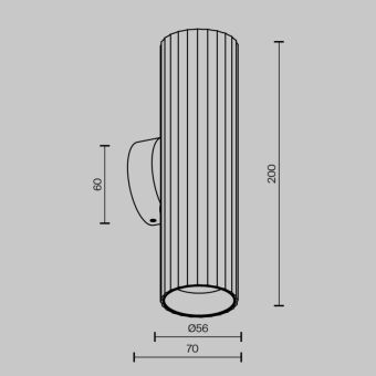Бра Maytoni Technical C106WL-02-GU10-BS