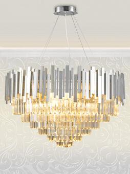 Подвесная люстра Natali Kovaltseva VERTIGO 81440/12C SILVER