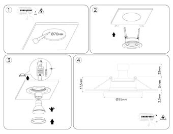 Встраиваемый светильник Ambrella Light TN1142