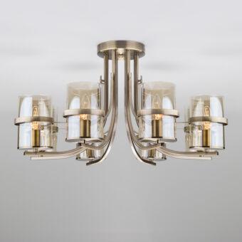 Люстра на штанге Eurosvet 60085/8 античная бронза