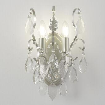Бра Crystal Lux ESMIRALDA AP2 SILVER