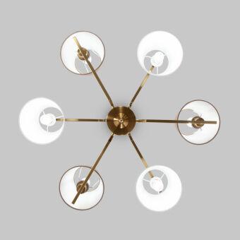 Люстра на штанге Eurosvet 60149/6 латунь