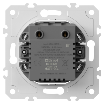 USB зарядное устройство, 20Вт тип A, С , серия DB