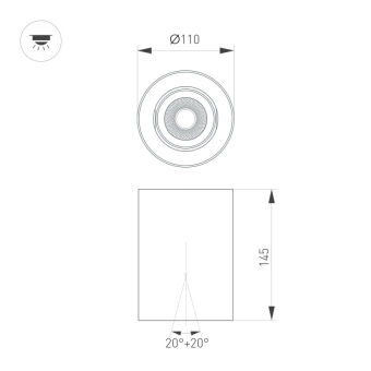 Влагозащищенный светильник Arlight 054866