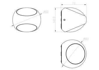 Светильник настенный Maytoni O032WL-L6W3K