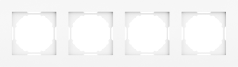 Рамка 4-я, глянцевый белый, серия A07