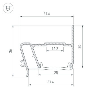 Профиль Arlight 040702