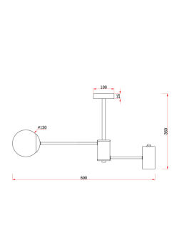 Люстра на штанге Freya FR5325CL-03BS