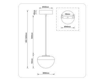 Подвесной светильник Ambrella Light LH12001