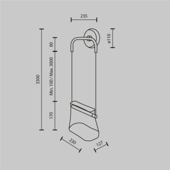 Бра Maytoni MOD170WL-L8BS3K1