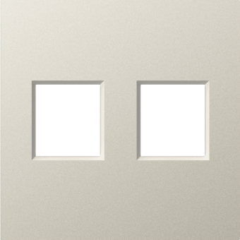 Накладка 2-я для розеток RJ45, TV, SAT, матовый кашемир, серия A07