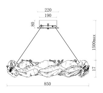 Подвесная люстра Fluorite FL1182-8P