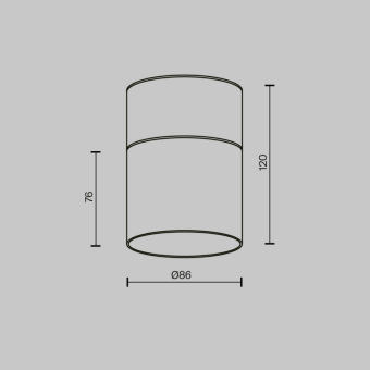 Влагозащищенный светильник Maytoni Technical C094CL-GX53-B