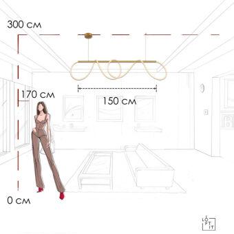 Подвесной светильник LOFT IT 10388P/B Brass