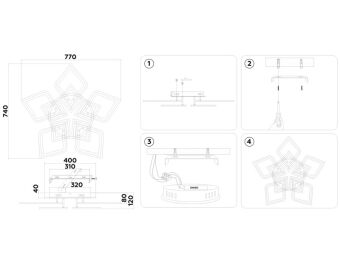 Накладная люстра Ambrella Light FA8915