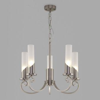 Подвесная люстра Eurosvet 60117/5 никель