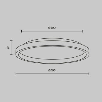 Накладной светильник Maytoni MOD311CL-L40B3K