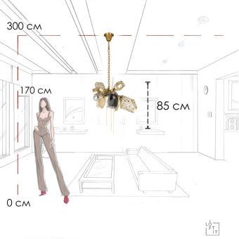 Подвесная люстра LOFT IT 10401/600S